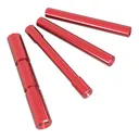 Cross Armory Dimpled 4-Pin Set for Glock 17/19/20 Gen4 -Red for Performance Enhancement - CRG4PSRD - Cross Armory