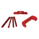 Cross Armory 3-Piece Upgrade Kit for Glock 17/19/22 Gen4 -Red Anodized Precision - CRG4OKRD - Cross Armory