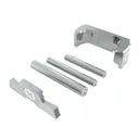 Cross Armory 3-Piece Upgrade Kit for Glock 17/19/26/34 Gen5 -Silver Anodized Precision - CRG5OKSV - Cross Armory