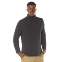 Rothco Grid Fleece Pullover - Black, X-Large - Rothco