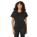 Rothco Womens Essential Raglan Sleeve T-Shirt - Midnight Black Camo, Small - Rothco