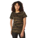 Rothco Womens Essential Moisture Wicking Raglan Sleeve T-Shirt - Tiger Stripe Camo, 2X-Large - Rothco