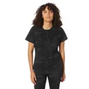 Rothco Womens Essential Moisture Wicking Raglan Sleeve T-Shirt - Midnight Black Camo, 2X-Large - Rothco