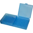 MTM Case Gard Polypropylene Flip-Flop Ammo Box, Clear Blue - P2004524 - MTM Case-gard