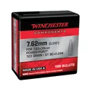 Winchester Ammunition 7.62mm 123 gr Reloading Bullets  PP 100rds - WB762P123X - Winchester