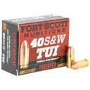 Fort Scott Munitions Self Defense Tumble Upon Impact .40 S&W 125 gr Ammo SCS - 20rds - 400125SCV - Fort Scott Munitions