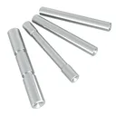 Add Style with Cross Armory Dimpled 4-Pin Set for Glock Gen4 -Silver Shine - CRG4PSSV - Cross Armory