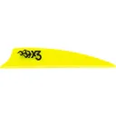 Bohning X3 Vanes Neon Yellow 2.25 in. 100 pk. - Bohning