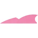 Gateway Batwing Feathers Flo Pink 2 in. LW 50 pk. - Gateway