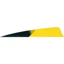 Gateway Shield Cut Feathers Kuro Sun Yellow 4 in. LW 50 pk. - Gateway