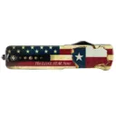 Templar Knife Premium Weighted Small OTF Knife Drop Point, Blue/Red/White - SZ-TX-32-1 - Templar Knife