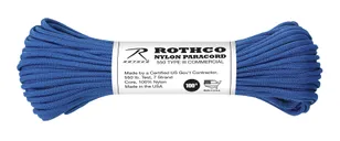 Rothco Nylon Paracord Type III 550 Lb - Royal Blue, 100 - Rothco