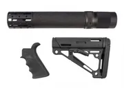 Hogue AR-15/M-16 Grip Kit- Includes Mil-Spec Buffer Tube and Hardware - Black - Hogue