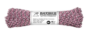 Rothco 550Lb Type III Nylon Camo Paracord - Pink Camo, 100 - Rothco