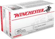 Winchester 40 S&W 165gr FMJ USA Ammunition 100rds - USA40SWVP - Winchester