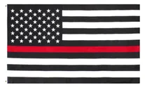 Rothco Thin Red Line Us Flag - 3 X 5 - Rothco
