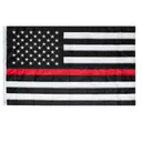 Rothco Deluxe Thin Red Line Flag - 3 X 5 - Rothco