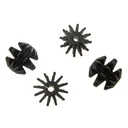 October Mountain Blackberry String Silencer Black 4 pk. - October Mountain