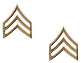 Rothco Sergeant Polished Insignia - Gold - Rothco