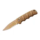 Boker Plus KALS74 Auto/Folding Knife Drop Point, Beige - Boker