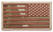 Rothco American Flag Patch - Hook Back, Multicam, Orientation Reverse - Rothco