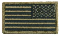 Rothco Ocp American Flag Patch With Hook Back - Orientation Reverse - Rothco