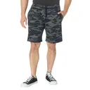 Rothco Camo And Solid Color Sweatshorts - Black Camo, Small - Rothco