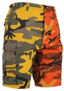 Rothco Two-Tone Camo Bdu Short - Stinger Yellow - Savage Orange Camo, X-Small - Rothco