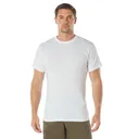 Rothco Solid Color T-Shirt With Cotton - Polyester Blend, White, Medium - Rothco