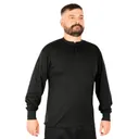 Rothco Long Sleeve Henley T-Shirt - Black, 3X-Large - Rothco