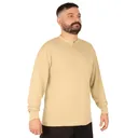 Rothco Long Sleeve Henley T-Shirt - Desert Sand, 3X-Large - Rothco