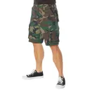 Rothco Vintage Paratrooper Cargo Shorts - Woodland Camo, Large - Rothco