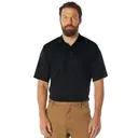 Rothco Moisture Wicking Polo Shirt - Black, 3X-Large - Rothco