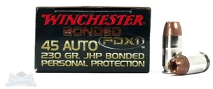 Winchester 45 Auto/ACP 230gr PDX1 Ammunition 20rds - S45PDB - Winchester