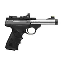 Browning Buck Mark Micro Bull Stainless Red-Dot Suppressor-Ready .22LR 4" 10rds Pistol, Black - 051595490 - Browning