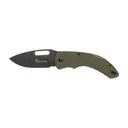 Browning Hidden Hollow Folder Large Folding Knife Drop Point OD Green - Durable, Lightweight and Reliable Handle - 3220506 - Browning