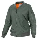 Rothco Womens Lightweight Ma-1 Flight Jacket - Sage Green, Xx-Small - Rothco