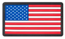 Rothco Pvc Us Flag Patch With Hook Back - Red - White - Blue, Packaging Bulk Packaging - Rothco