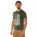 Rothco Distressed Us Flag Athletic Fit T-Shirt - Olive Drab, 3X-Large - Rothco