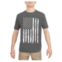 Rothco Distressed Us Flag Athletic Fit T-Shirt - Charcoal Grey, 3X-Large - Rothco