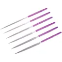 EZE-LAP Diamond Model 600 5.50" 250 Grit Coarse Diamond Needle File Set - Eze-Lap Diamond
