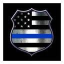Rothco Thin Blue Line Shield T-Shirt - 2X-Large - Rothco