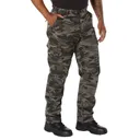 Rothco Relaxed Fit Zipper Fly Bdu Pants - Black Camo, 3X-Large - Rothco