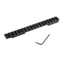 EGW Heavy Duty 1-Piece Picatinny Rail 7075-T6 Aircraft Grade Aluminum Alloy Fits Weatherby Mark V LA - Evolution Gun Works