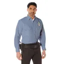 Rothco Long Sleeve Uniform Shirt - Light Blue, 2X-Large - Rothco