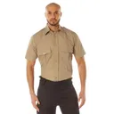 Rothco Short Sleeve Uniform Shirt - Khaki, X-Large - Rothco