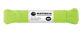 Rothco 550Lb Type III Polyester Paracord - Safety Green, 100 - Rothco