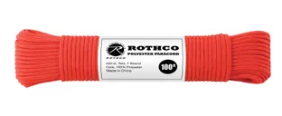 Rothco 550Lb Type III Polyester Paracord - Red, 100 - Rothco