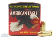 American Eagle 40 S&W 180gr FMJ AMmunition 100rds - AE40R100 - Federal Premium