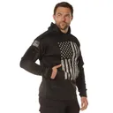 Rothco Concealed Carry U.S. Flag Hoodie - Black, 5X-Large - Rothco